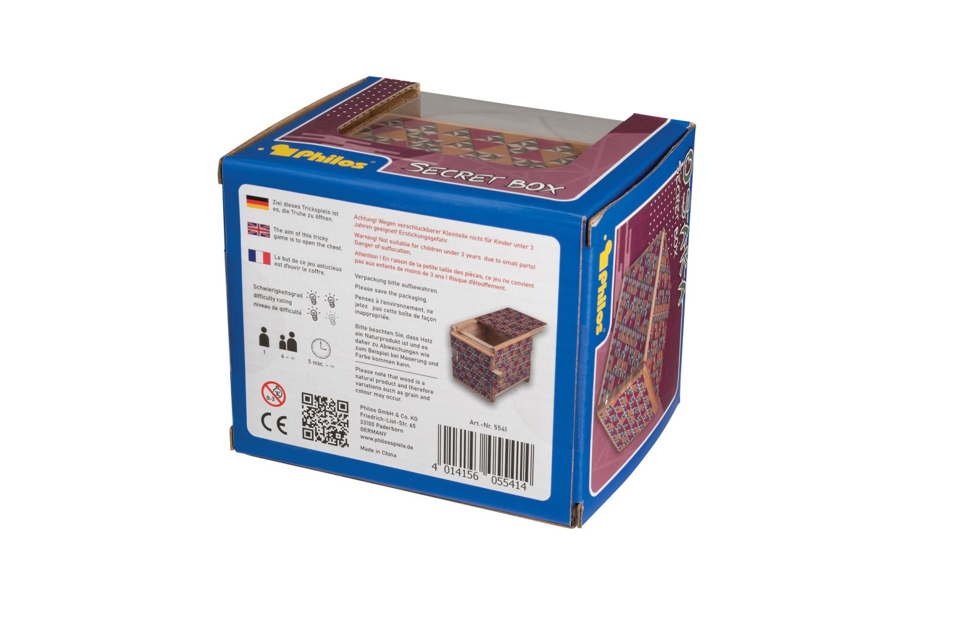 Philos Secret Box Heart - Rompicapo In Legno A Forma Di Cuore - Gioco Di Abilità E Ingegno Per Bambini (dai 6 Anni)